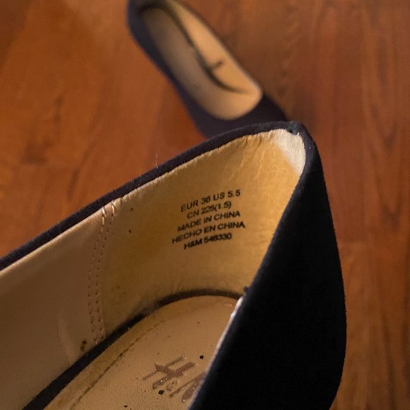 Black Suede Platform Heel - Picture 2 of 4